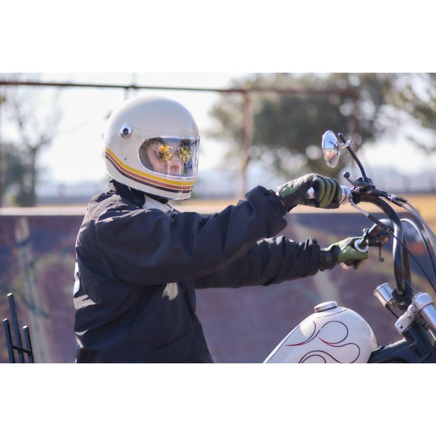 族ヘル レトロヘルメット LAMP HELMET 3RAINBOW IVORY バイクヘルメット｜horizon-helmet｜05