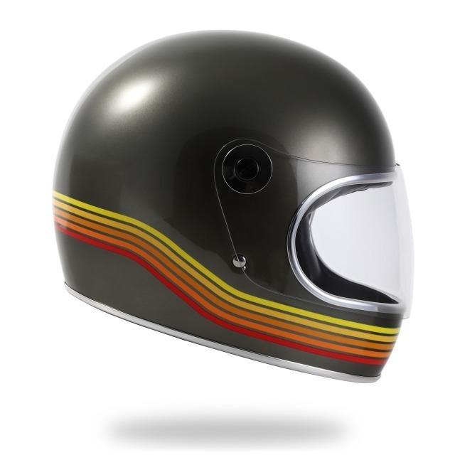 レトロヘルメット LAMP HELMET 5RAINBOW METALLIC OLIVE horizonヘルメット｜horizon-helmet｜07