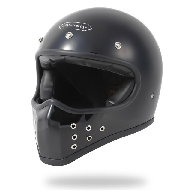 HORIZON HELMETS ビンテージオフロードフルフェイス MX-H4 BLACK HORIZON HELMETS ビンテージオフロードフルフェイス MX-H4 BLACK