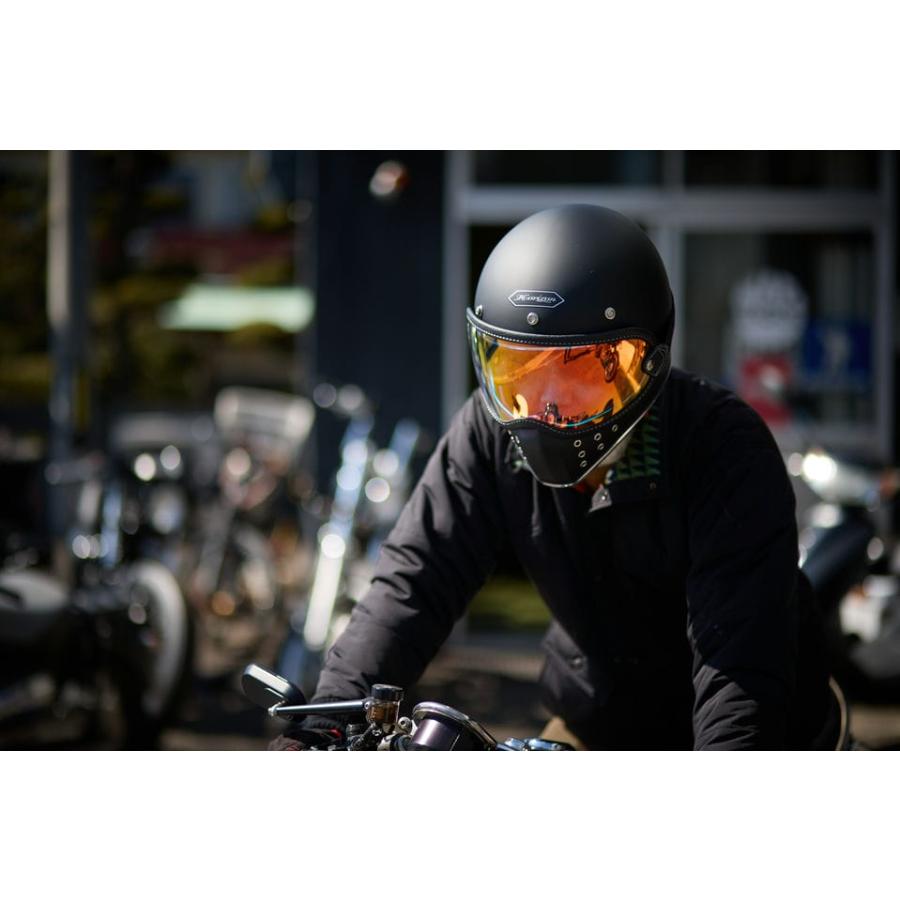 ホライズンヘルメット ビンテージオフロードフルフェイス MX-H4 MATTE BLACK マットブラック｜horizon-helmet｜09