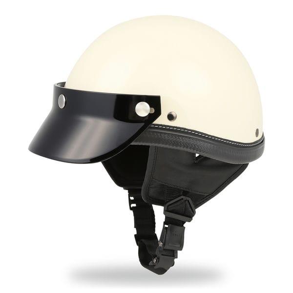 アウトレット PROTECTOR HELMET プロテクターヘルメット IVORY HORIZON HELMETS 半ヘル 装飾