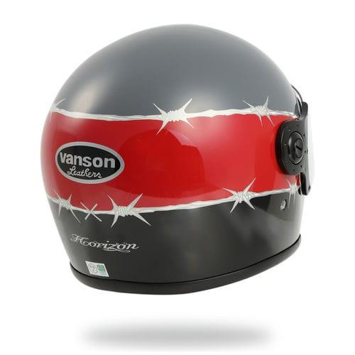 vanson leathers Horizon ジェットヘルメット 美品Mサイズ HORIZON HELMETS（ホライズンヘルメット） アウトレット フルフェイス