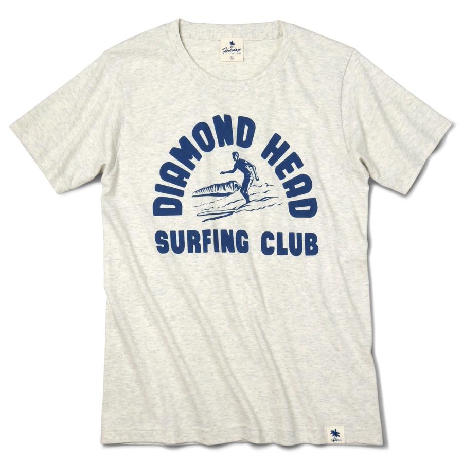 Tシャツ DIAMOND HEAD SURF サーフクラブ ヴィンテージ オールドサーフ アロハ ハワイ メンズ 半袖 HOLIDAZE ホリデイズ｜horizonblue｜02
