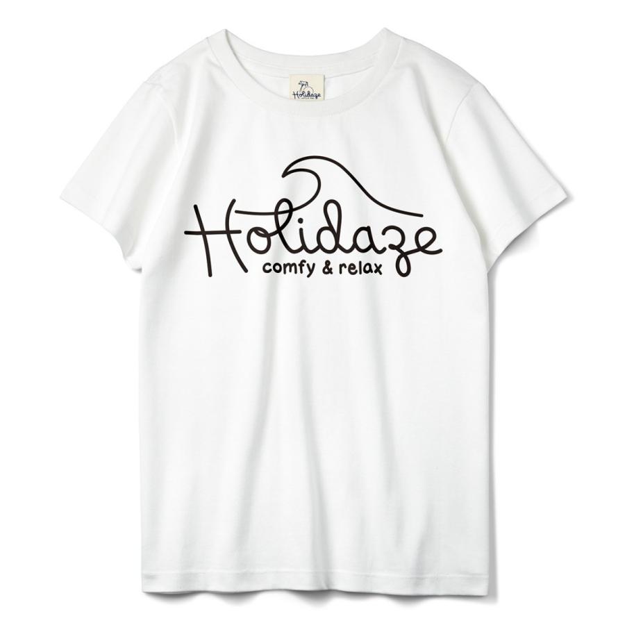 Tシャツ WAVE LOGO ウェーブ 波 サーフ ブランド ビーチ アロハ ハワイ レディース 半袖 ホワイト ネイビー HOLIDAZE ホリデイズ｜horizonblue｜04