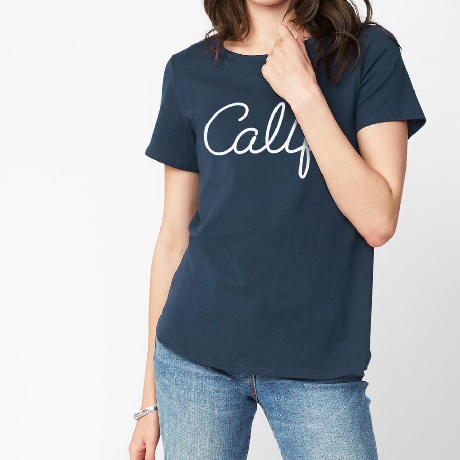 Calif Tシャツ カリフォルニア サーフ 西海岸 ビーチ レディース 半袖 ホワイト ブルー Holidaze ホリデイズ Hd038ws ホリゾンブルー ヤフー店 通販 Yahoo ショッピング