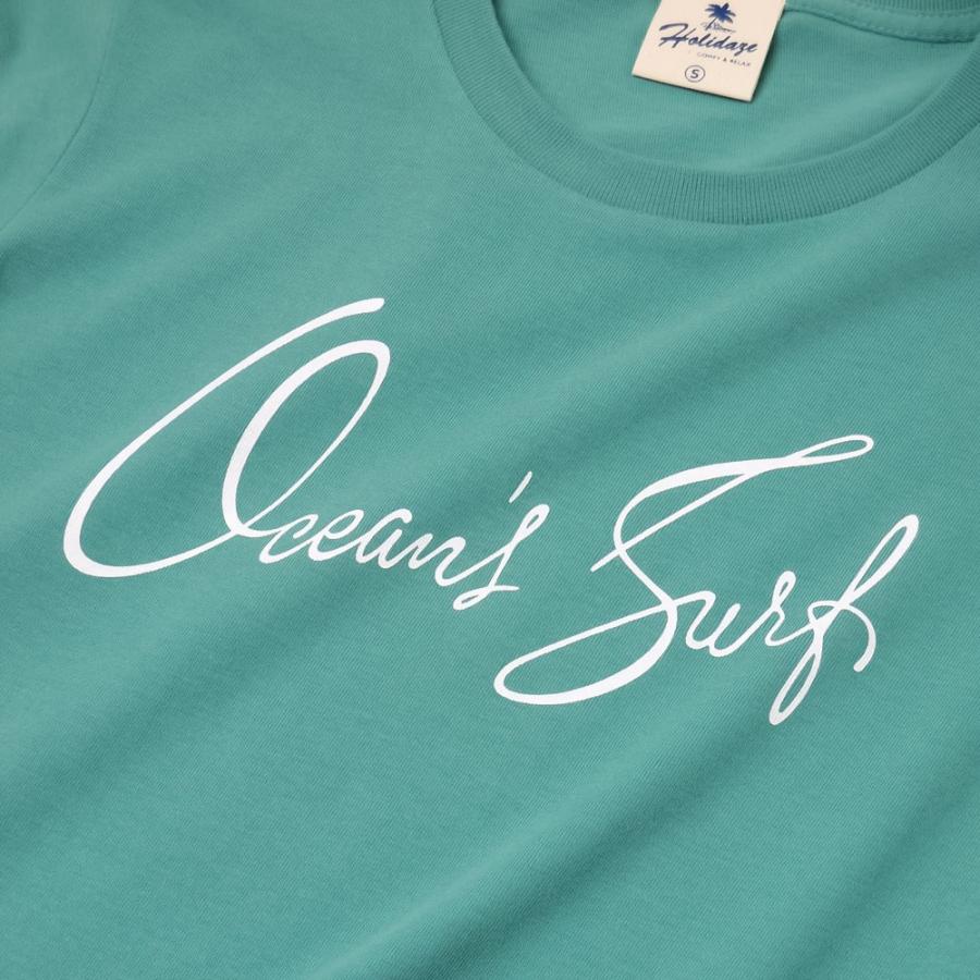 Tシャツ OCEAN'S SURF オーシャン サーフ 半袖 ユニセックス メンズ レディース ホワイト オーシャン チャコール HOLIDAZE ホリデイズ｜horizonblue｜06