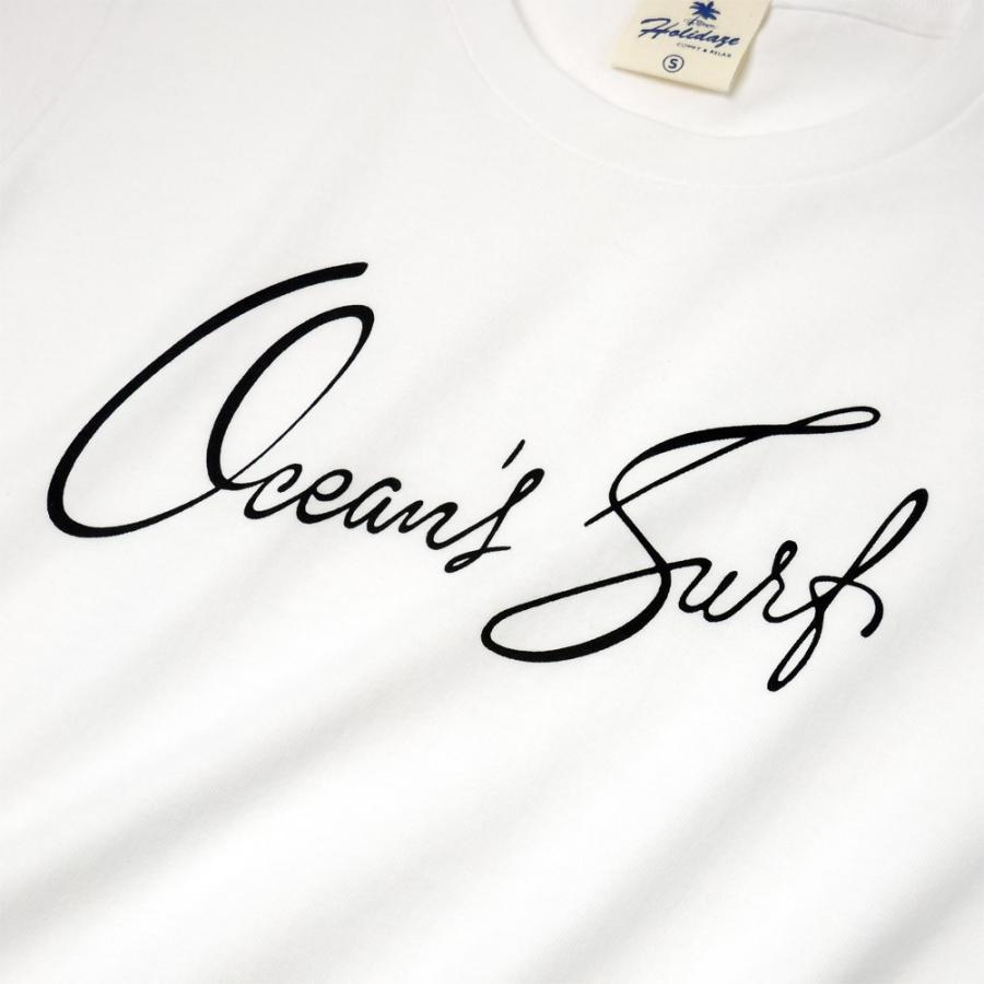 Tシャツ OCEAN'S SURF オーシャン サーフ 半袖 ユニセックス メンズ レディース ホワイト オーシャン チャコール HOLIDAZE ホリデイズ｜horizonblue｜08