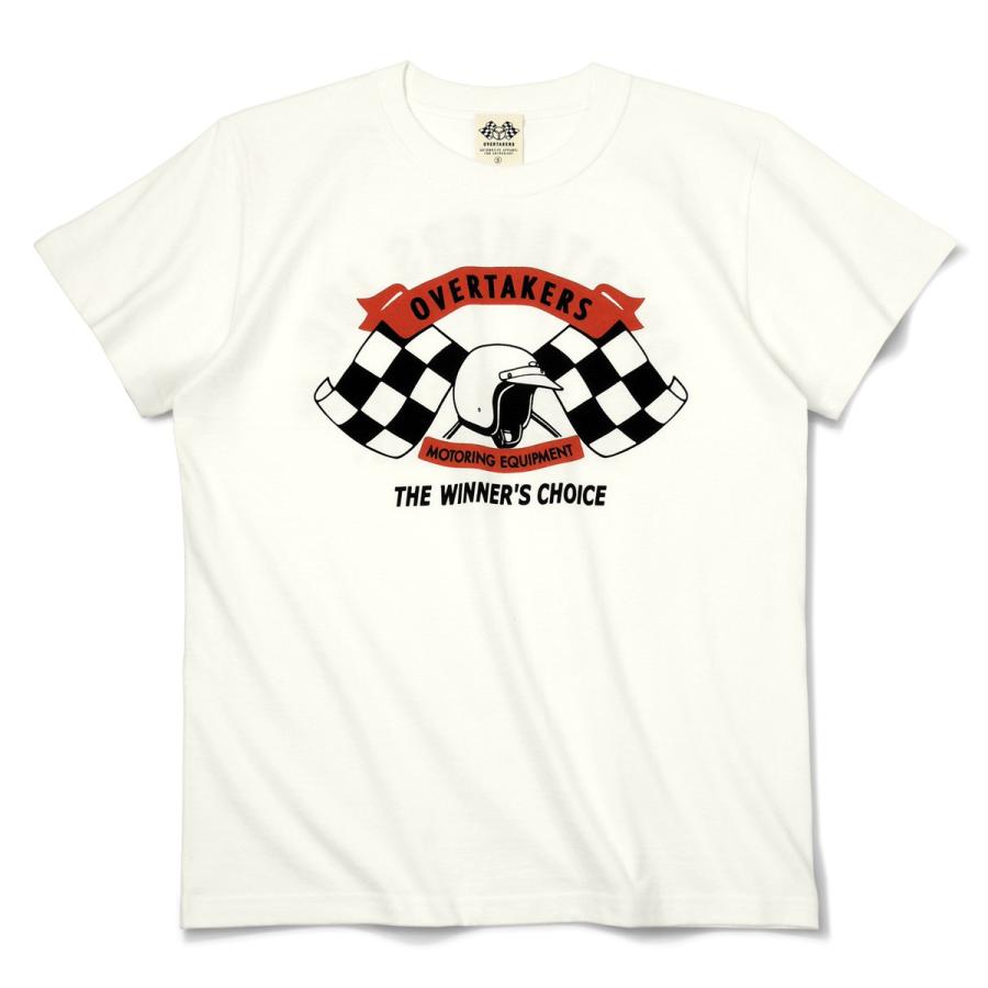 Tシャツ モーター系 半袖 メンズ 自動車 レーシング スポーツ アメカジ ホワイト THE 500 - OVERTAKERS（オーバーテイカーズ）｜horizonblue｜02