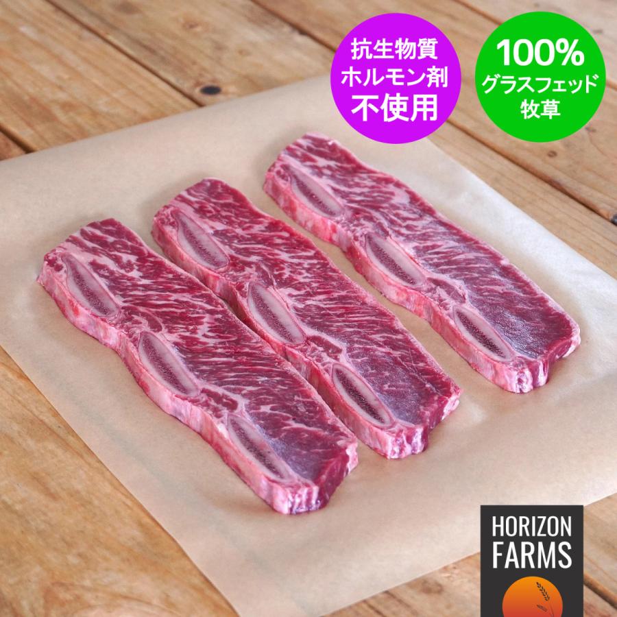 100 グラスフェッドビーフ 骨付きカルビ 焼肉用 スライス 牧草牛 240g グラスフェッド プレミアム ビーフ アンガス牛 ショートリブ カルビ Bf156 Horizon Farms 通販 Yahoo ショッピング