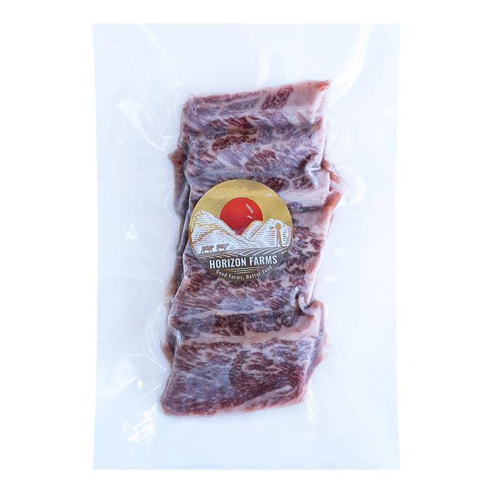 モーガン牧場ビーフ 肩ロース 冷凍 焼肉用 スライス 100g 希少 牛肉 アメリカンビーフ バーベーキュー 放牧牛 ホルモン剤不使用 抗生物質不使用 ホルモンフリー HORIZON FARMS - 通販 - Yahoo ショッピング