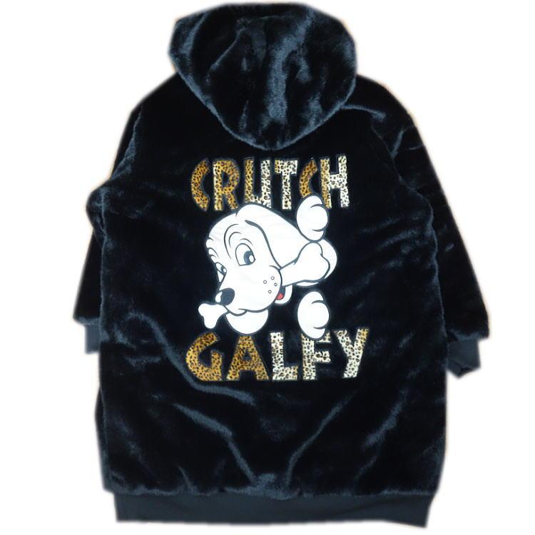 お得新作・フリーサイズ ガルフィー ファーコート フード ヒョウ柄 黒 男女毛皮 Amazon | 【 GALFY/ガルフィー セレブ ファーコート フード