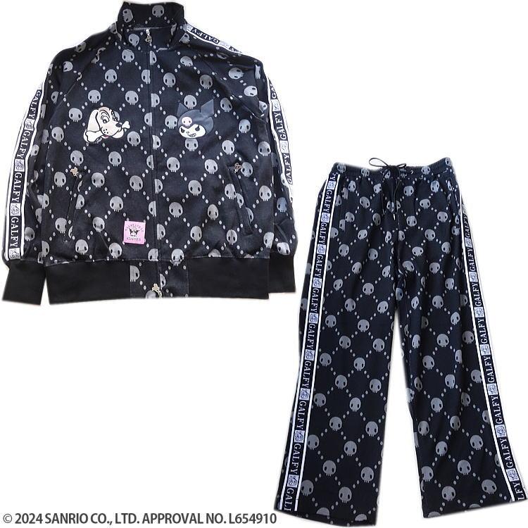 クロミ × ガルフィー ガルフィーセットアップL GALFY クロミ × ガルフィー コラボ ドクロだらけセットアップ