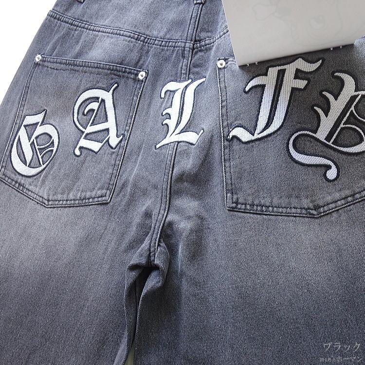 【美品】ガルスモ デニムジャケット 大型犬 怒顔アングリー XL GALFY SMOKE ガルスモ 怒顔アングリーデニム中綿ブルゾン 中型犬（L