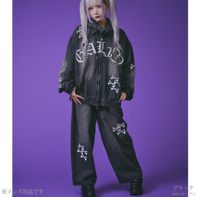 2024年冬新作 GALFY.E.L.N/ガルフィー 骨骨カラーデニムパンツ 怒顔