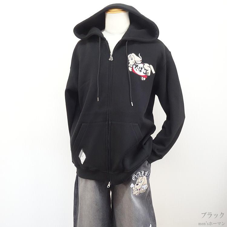 ガルフィー パーカー　大型犬　刺繍　ホワイト　レッド　ワッペン　XL ゆるダボ ガルフィー パーカー 大型犬 刺繍 ホワイト レッド ワッペン XL