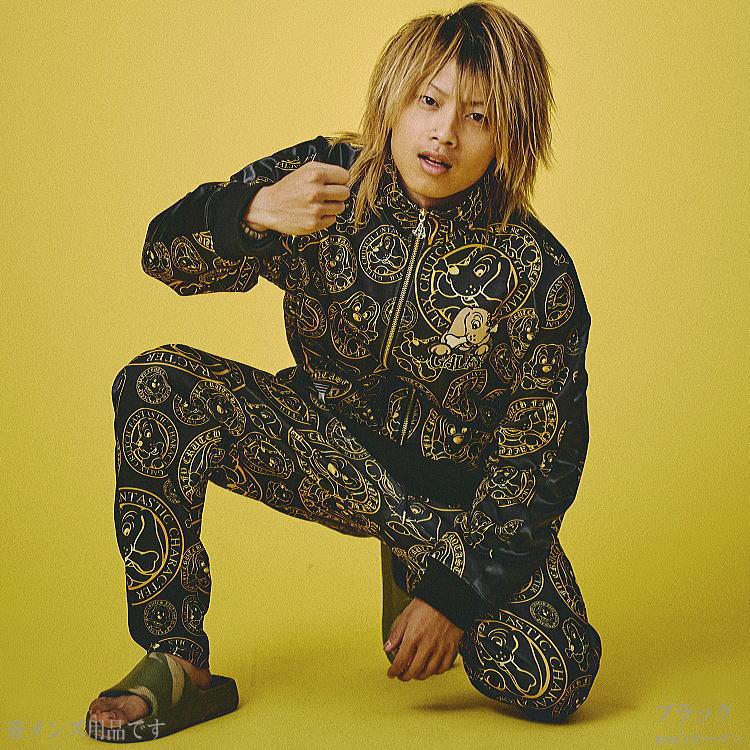 最終GALFY ガルフィー 3代目 ジャージセットアップ 卍 y2k 中型犬長袖 秋冬新作 GALFY.E.L.N/ガルフィー 成金チンピラ 人気キャラ刺繍 やや