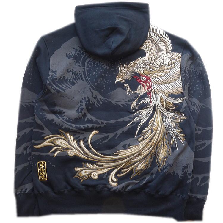 PELLE PELLE ペレペレ ジップパーカー 鳳凰刺繍 パッチワーク PELLE PELLE ペレペレ ジップパーカー 鳳凰刺繍 パッチワーク PELLE