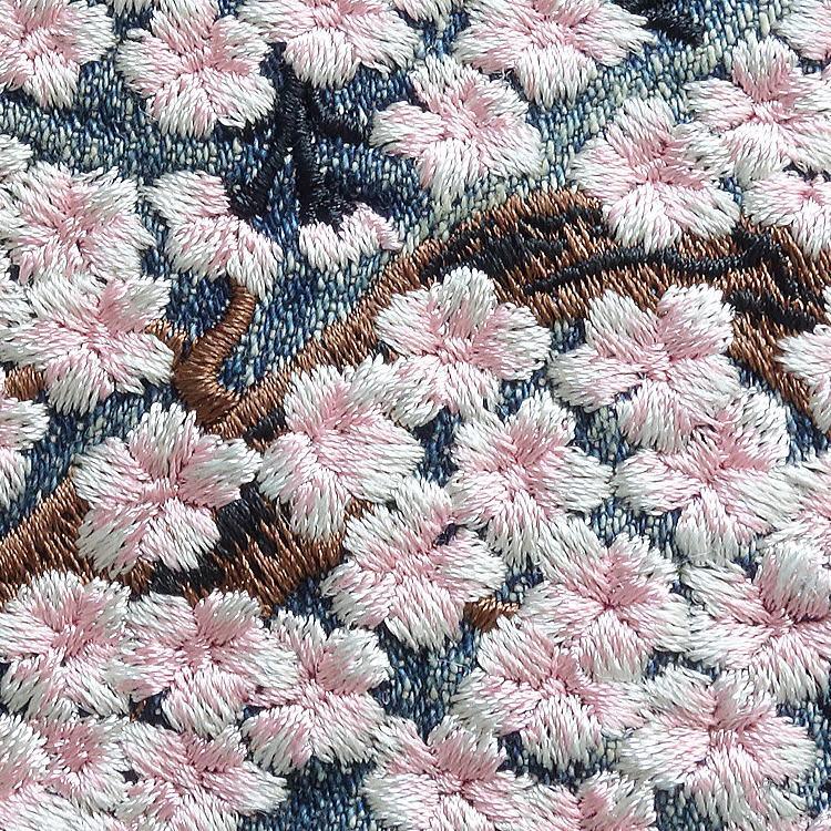 ビッグ有 カラクリ魂/絡繰魂/からくり魂 粋 桜満開刺繍 流水 総 ビッグ有 カラクリ魂/絡繰魂/からくり魂 粋 桜満開刺繍 流水 総
