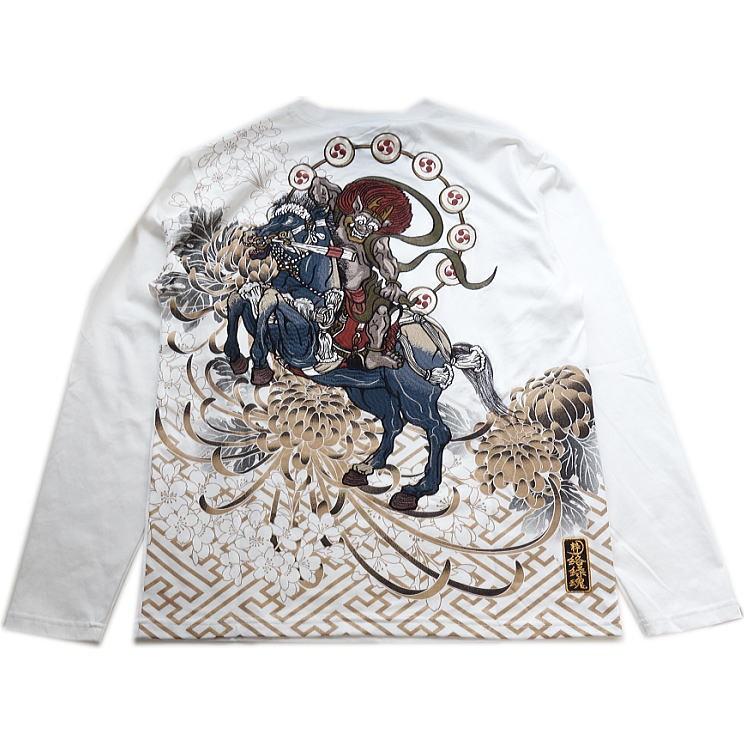 【新品✨タグ付き】絡繰魂 カラクリダマシイ 風神雷神 刺繍ロゴ 長袖シャツXXL 新品✨タグ付き】絡繰魂 カラクリダマシイ 風神雷神 刺繍ロゴ 長袖