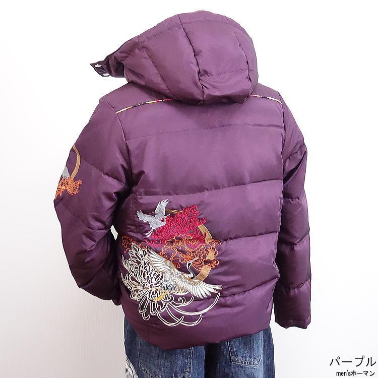 絡繰魂/カラクリ魂/からくり魂 月光舞鶴刺繍 総刺繍 フェザー 和柄