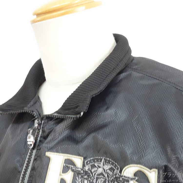 2023年秋冬物新作 ビッグ有 Odysseyオデッセイ ヘリンボーン柄ナイロン ロゴ 中綿 ZIPジャケット 長袖長パンツ上下セットアップ黒 M/L/LL/3L(4Lまで対応) 325373
