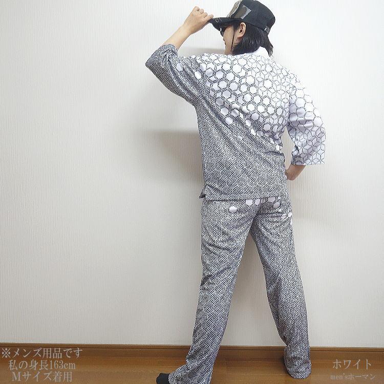 夏物新作 ビッグ有 Odysseyオデッセイ 総柄プリント ハーフZIP 七分袖