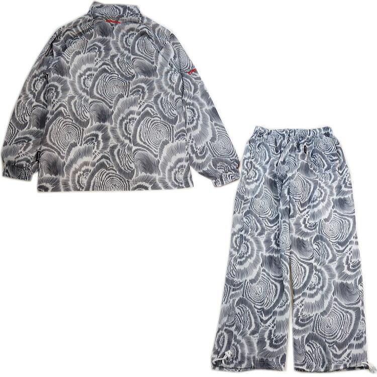 キャロウェイ オデッセイ フルジップ ジャケット セットアップ M 総柄 レア 春夏物 ビッグ有 Odyssey/オデッセイ 渦巻柄 ZIPアップジャケット 大人