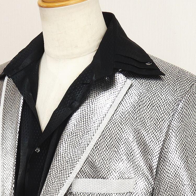 希少】G-III ヘビ柄 ジャケット Mジャケット ブラック ヴィンテージ  