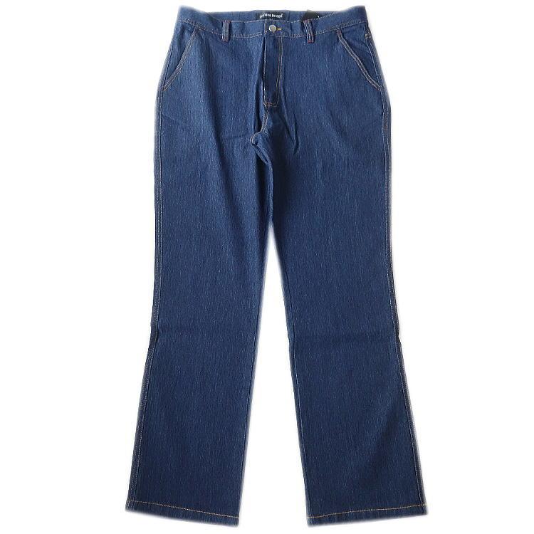 新作 LechienFeroceルシアンフェローチェ ブルドッグ刺繍 ロゴ 星リベット ストレッチ カジュアル DPデニムパンツ ジーンズ ブルー 82/85/88/91/95/100 LF-7100 |  | 10