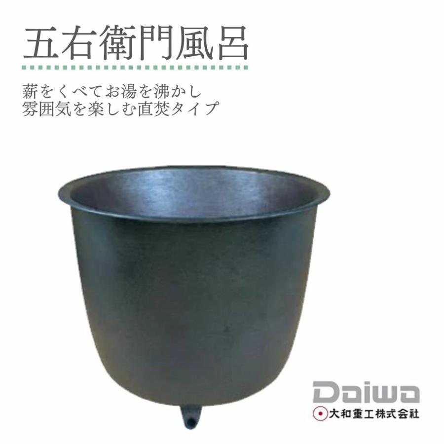 大和重工 五右衛門風呂 丸型25 215L 直焚き : ホーネストオウンズ 