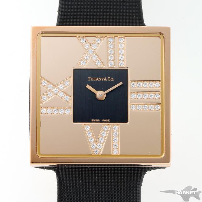 大切な人へのギフト探し レディース 時計 レディース 750rg Z1950 10 30e10a40e クォーツ ダイヤ スクエア カクテル アトラス ティファニー Co Tiffany ブラック文字盤 750rg メンズ腕時計 Hermandad Estrella Org