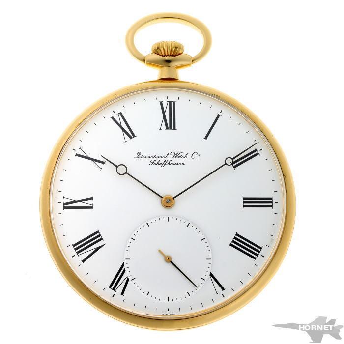 IWC インターナショナルウォッチ ポケットウォッチ 懐中 スモールセコンド 手巻 5201 750YG メンズ 時計 2110230