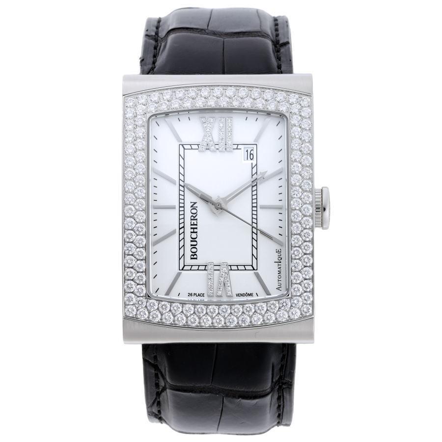 BOUCHERON ブシュロン リフレ XL ダイヤ オートマチック Cal.GP4000 WA009213 SS メンズ 時計 2110334｜hornetito｜02