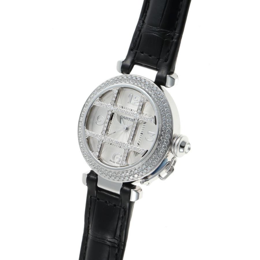 PASHA DE CARTIER Cartier カルティエ パシャ 32mm グリッド ダイヤ 