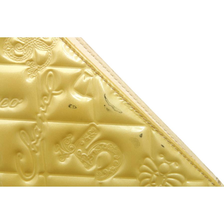 CHANEL シャネル 二つ折り財布 長財布 エナメル イエロー CHANEL シャネル シンボルチャーム 二つ折り長財布 A37151 エナメル