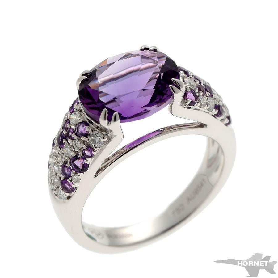 MAUBOUSSIN モーブッサン プレジール・ダムール アメジスト ダイヤ  