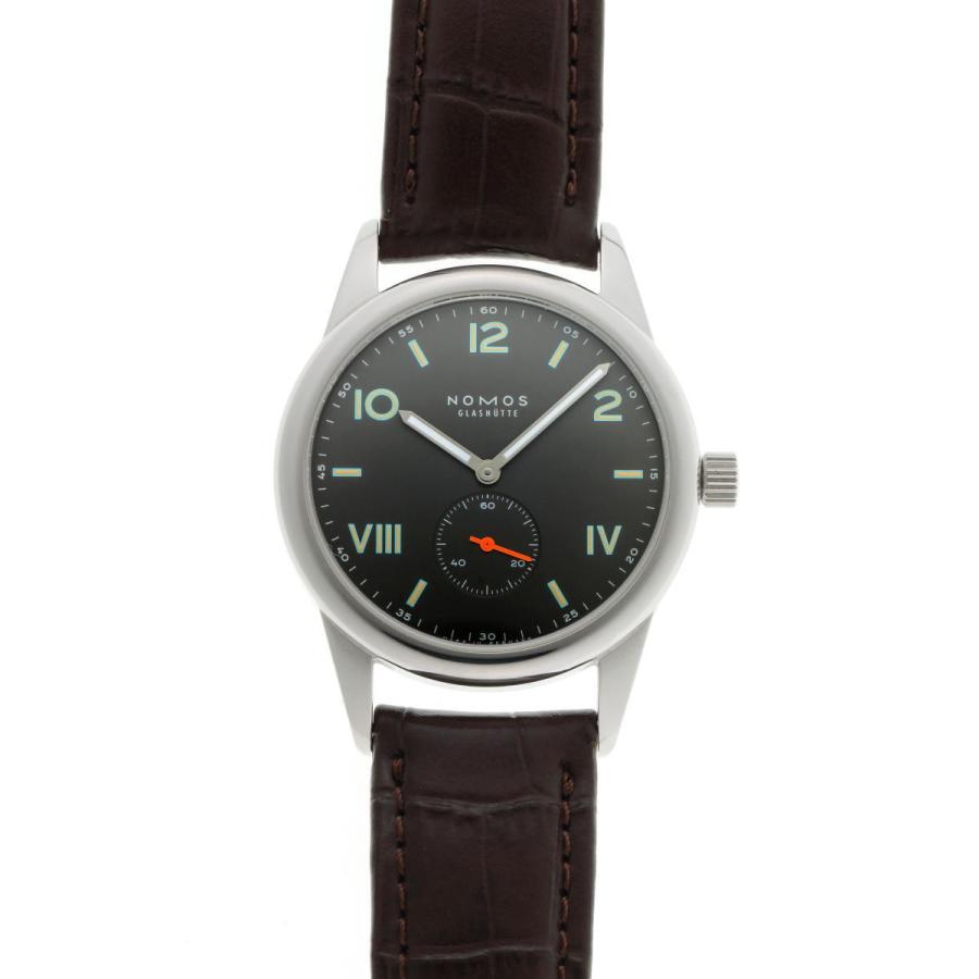 NOMOS ノモス クラブ 38 キャンパス ナイト 手巻 Cal.α CL1A1BL138CP SS メンズ 時計 2310319の画像