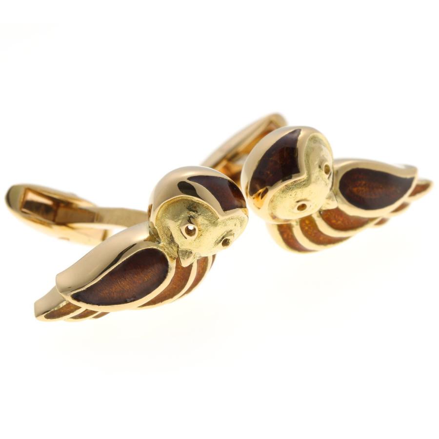 BOUCHERON（ブシュロン） フクロウモチーフ カフリンクス カフス