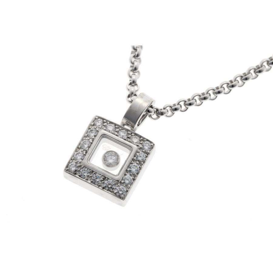 ハッピーダイヤモンド Chopard ショパール スクエア ネックレス 79