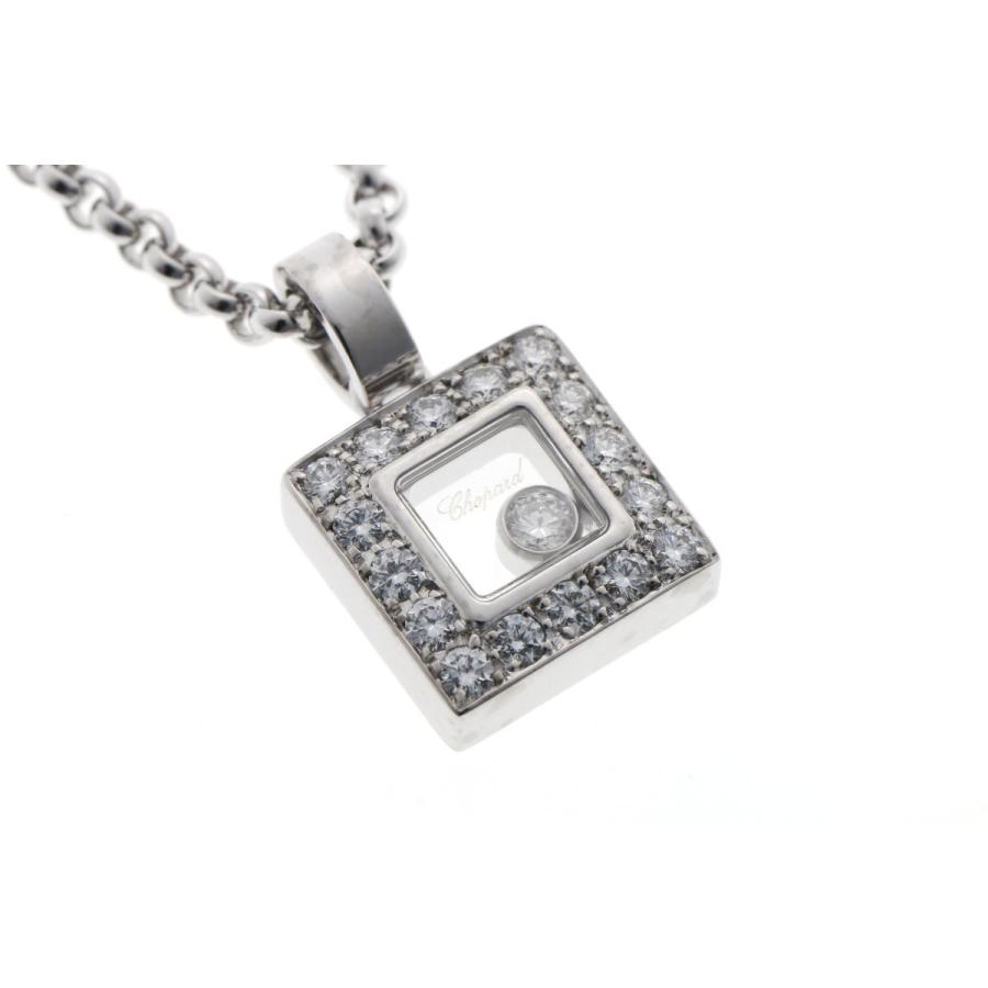 ハッピーダイヤモンド Chopard ショパール スクエア ネックレス 79