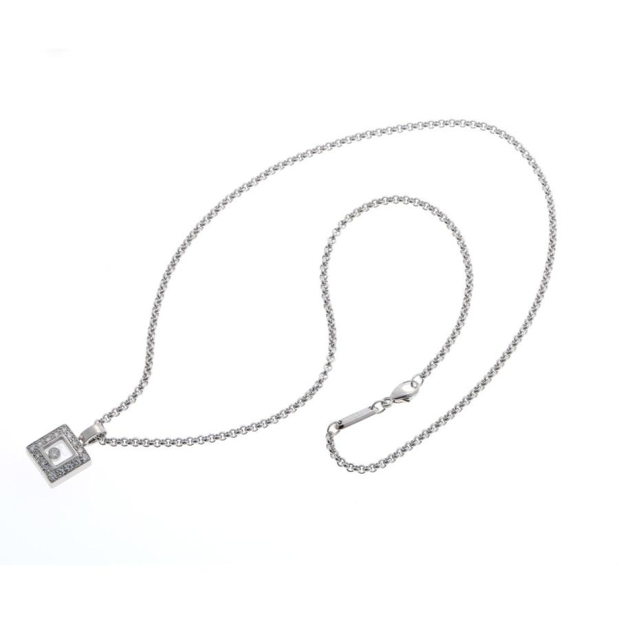 ハッピーダイヤモンド Chopard ショパール スクエア ネックレス 79