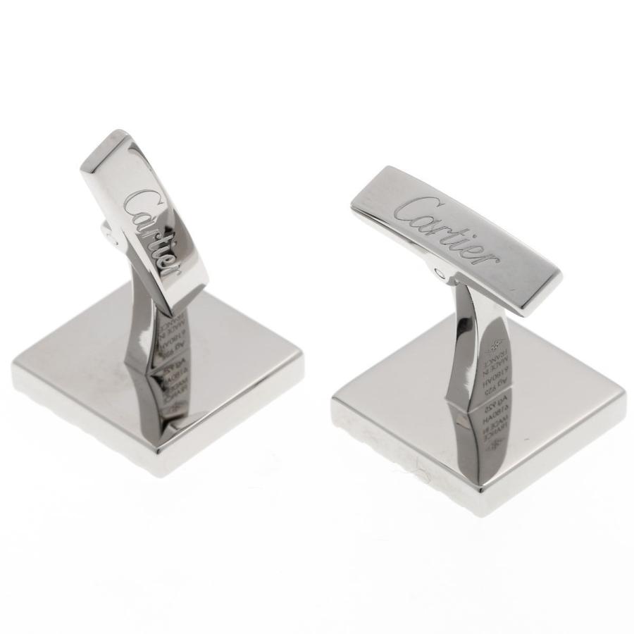 Cartier カルティエ　シルバー スクエア型 カフリンクス Cartier（カルティエ） C ドゥ スクエア カフス T1220227 シルバー
