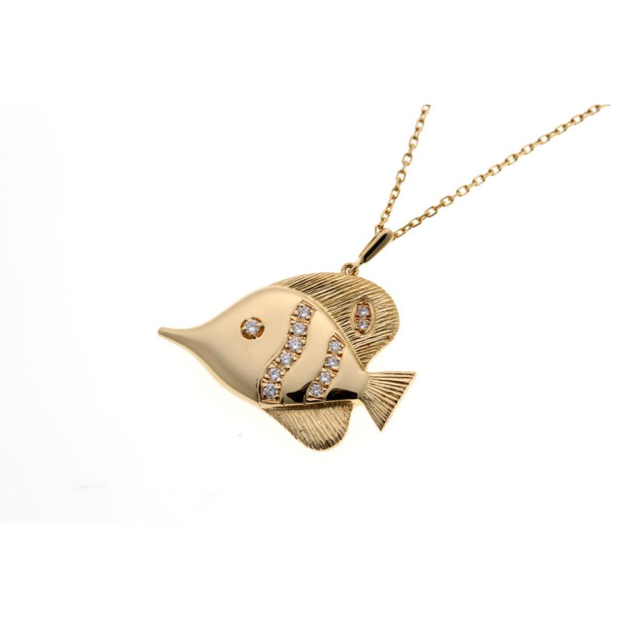 MIKIMOTO（ミキモト） フィッシュ ダイヤ ペンダント ネックレス