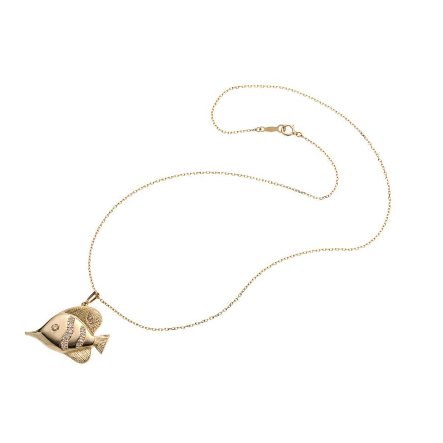 MIKIMOTO（ミキモト） フィッシュ ダイヤ ペンダント ネックレス 
