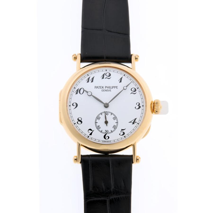 カラトラバ PATEK PHILIPPE パテックフィリップ オフィサー 150周年 手巻 Cal.215 3960J 750YG メンズ ...