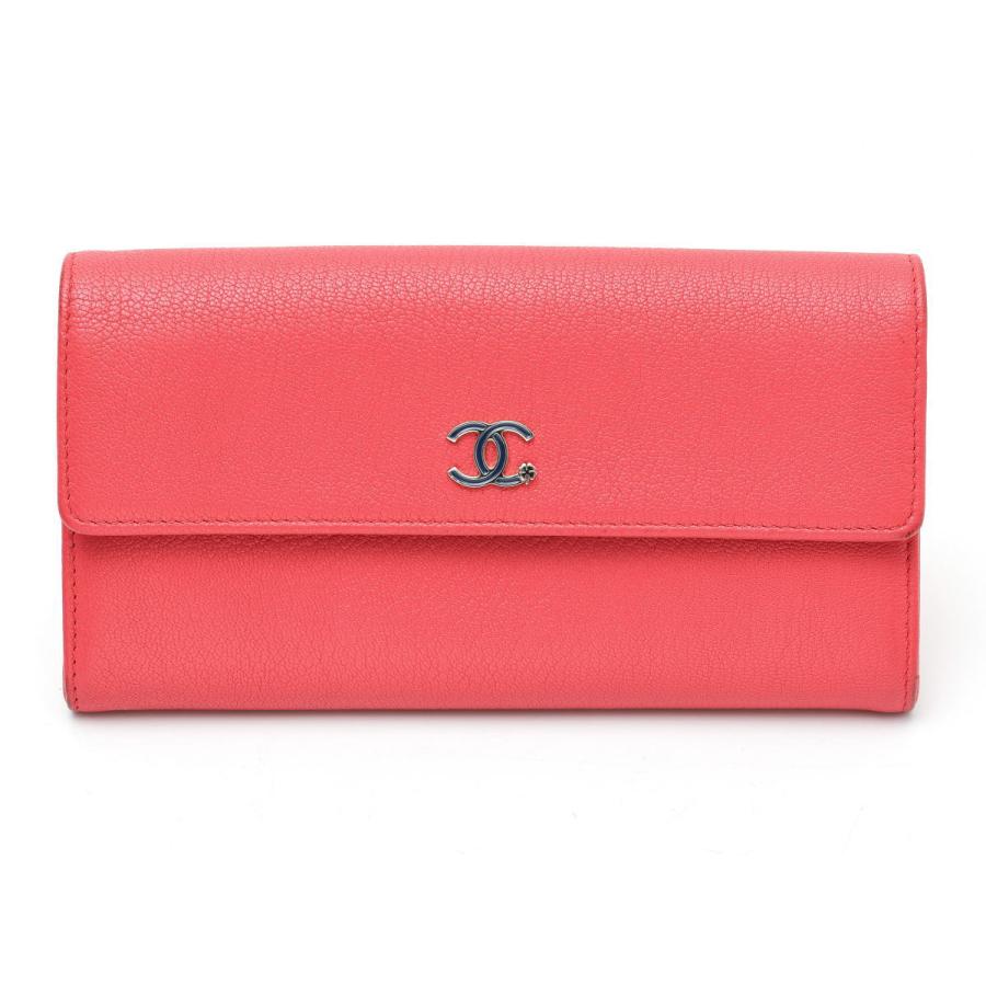 CHANEL（シャネル） ココマーク カメリア フラップ ウォレット 長財布