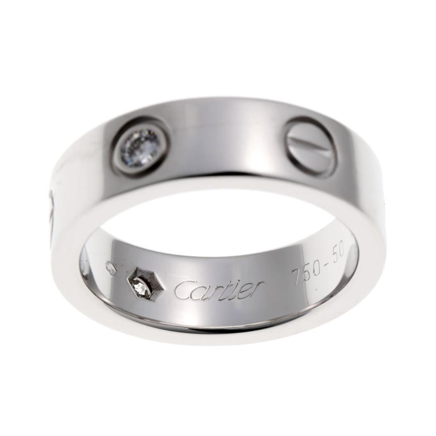 Cartier カルティエ LOVE　ラブ クラシック ハーフダイヤ #50 リング B4032550 ホワイトゴールド 750WG 2520059_3