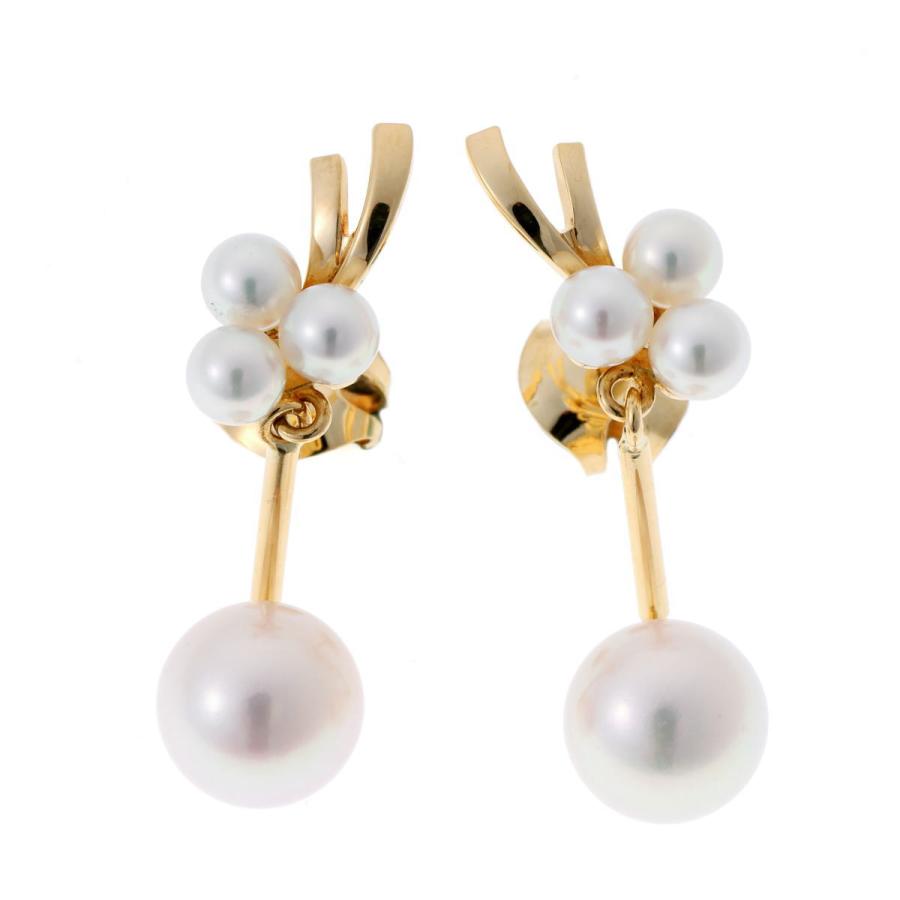 MIKIMOTO（ミキモト） パール ピアス - イエローゴールド K18 2610075