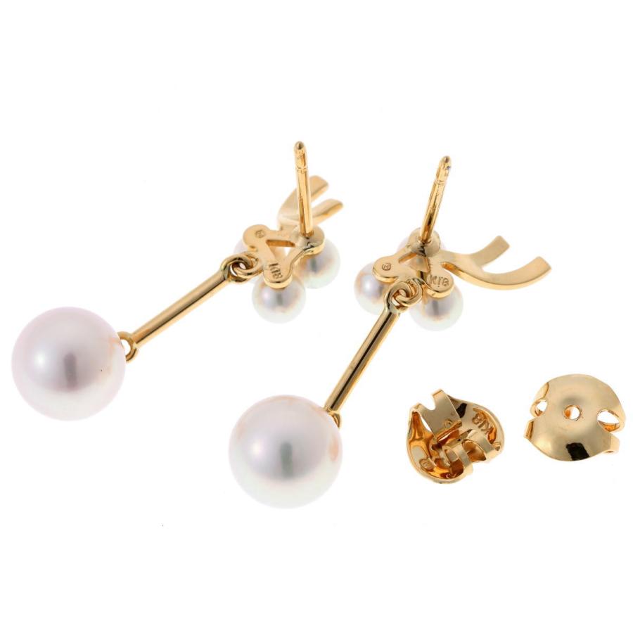 MIKIMOTO パールピアス イエローゴールド MIKIMOTO（ミキモト） パール ピアス - イエローゴールド K18 2610075
