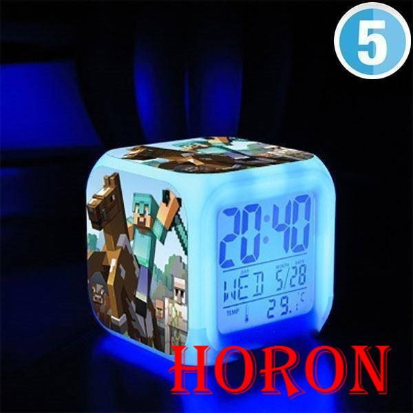 Minecraft 目ざまし時計 目覚まし時計 大音量 デジタル クロック アラーム 多色ムード マインクラフト グッズ 目覚まし ライト